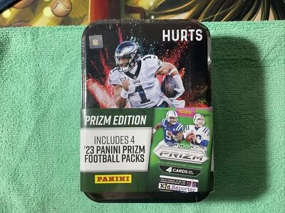 2023 Prizm PRIZM Edition TIN Box (4 Packs)  NEW TIN   FACTORY SEALED. HURTS - Image 1 of 4