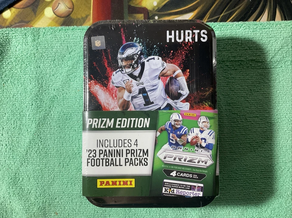 2023 Prizm PRIZM Edition TIN Box (4 Packs)  NEW TIN   FACTORY SEALED. HURTS - Image 1 of 4