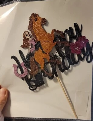 Украшение для торта для лошади и девочки 📦 - Изображение 1 из 4