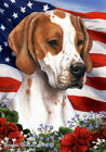 Patriotic (1) House Flag - Red and White English Pointer 16468