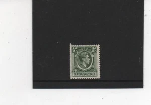Gibraltar Stamps 1938-51 George Vl 1/2d Deep Green SG121 MNH 2 scans - Picture 1 of 2
