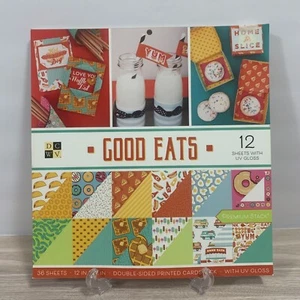 DCWV "Gutes Essen" Essen Motiv 12 x 12 Papier Block Papierhandwerk Basteln #10 - Bild 1 von 18