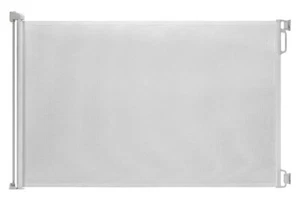 EasyBaby Retractable Baby Gate, 33" Tall, Extends up to 55'' Wide, White / Child - Picture 1 of 4