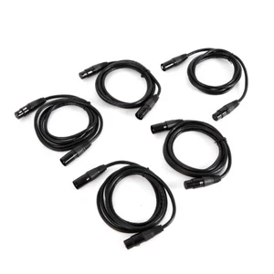 5x Cable DMX 1m 3-Pin XLR Cable DMX Cable de señal para Moving head Par Luz DHL - Imagen 1 de 7