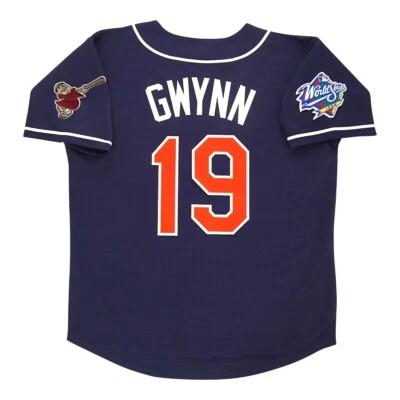 Tony Gwynn San Diego Padres 1998 World Series Alt Navy Blue Jersey Men's (S-3XL) - Image 1 of 4