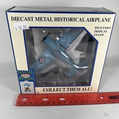 Model Power Postage Stamp Planes #5351  F 4 F WILDCAT Diecast 1:87 - Image 1 of 4