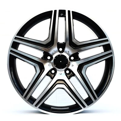 20" 63 AMG STYLE BLACK WHEELS RIMS FITS MERCEDES BENZ SL CLASS SL500 SL550 SL55 - Image 1 of 3