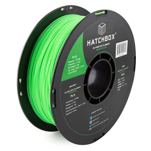 HATCHBOX PLA 1.75 mm 3D Printer Filament in Neon Green, 1kg Spool - Picture 1 of 2