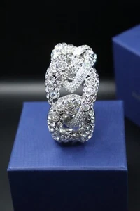 Swarovski Tabloid Cuff 5379140 Bangle Rhodium-Plated Bracelet BRAND NEW #RARE - Picture 1 of 9