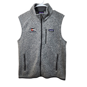 Patagonia Better Sweater Vest Mens Medium Full Zip TELLURIDE Logo Grey 25881sp16