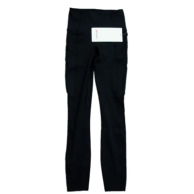 New Lululemon Size 0 Leggings Fast Free High Rise HR Tight 25” Black $128 - Image 1 of 4