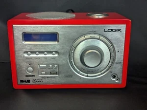 Logik Digital DAB/FM Radio Red With Alarm LOG3006DBE - Picture 1 of 14
