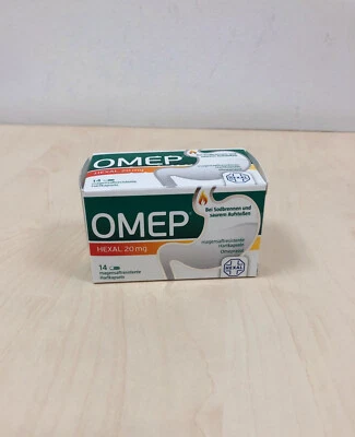 HEXAL AG Omep Hexal 20mg bei Sodbrennen 14Hartkapseln Wirkstoff: Omeprazol PZN 10070208