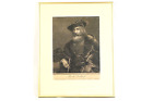 Daniel Berger Engraving After Rembrandt Painting Circa 1780 Framed And Matte 18X14