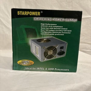Starpower Switching Power Supply 600 Watts -ATX12V - Imagen 1 de 5