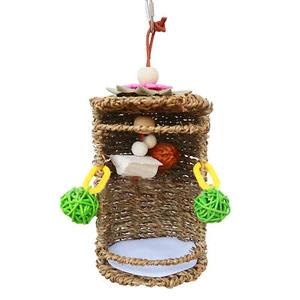 Bird Nest Snuggle Hut Parrot Nest Hammock Tent Cave Breathable Hideaway Bird Toy - Picture 1 of 10
