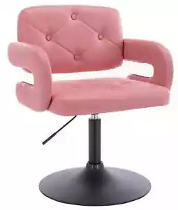 PINK SALON CHAIR, HAIRDRESSER SWIVEL CHAIR BEAUTY SALON FURNITURE - Picture 1 of 8