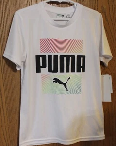 Puma - T-Shirt and Short Set - Boys size 6 - Black and White - Picture 1 of 4