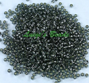 15/0 Runde TOHO Japanische kleine Glasperlen #29B-Silber gefüttert Grau 10g - Bild 1 von 2