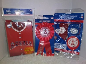 Engel Party Paket Einladungen Dankeskarte Luftballons und Preisband - Bild 1 von 9