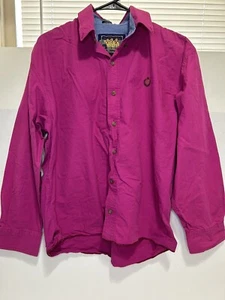 Vintage Ralph Lauren Chaps Shirt Mens 16 Pink Button Up Casual Long Sleeve Cotto - Picture 1 of 4