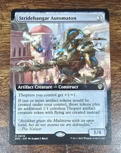 Stridehangar Automaton (Extended Art) Commander: Aetherdrift Regular MTG NM - Picture 1 of 2