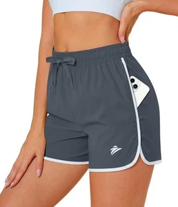Gym Workout Shorts for Women Quick Dry Lightweight Athletic Running 4 Inch Su... - Picture 1 of 7