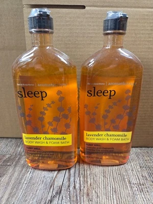 Bath & Body Works Aromaterapia Dormir Lavanda Manzanilla Jabón Corporal Espuma Baño Lote2 Foto 1 de 3