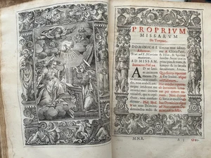 1613 MISSALE ROMANUM - illustrated 11 full page woodcut plates - Venice - Picture 1 of 24