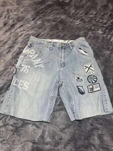Rare Vintage G Unit Denim Patch Whitewash Jean Shorts, Men’s 30-23 - Picture 1 of 4