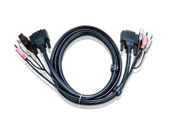 2L7D03UI USB DVI-I Single Link KVM-Kabel (10 Fuß) - Bild 1 von 1