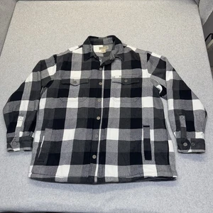 Duluth Trading Shacket Mens XL Flapjack Fleece Lined Flannel Shirt Jacket Snaps - Picture 1 of 16