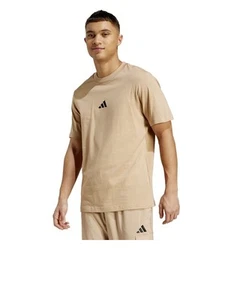 T-shirt maglia maglietta UOMO Adidas Beige Essentials Small Logo SJ Cotone - Imagen 1 de 10
