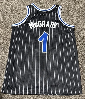NEW Tracy McGrady Jersey Men's Large  Orlando SEWN Stitched #1 - Image 1 of 4