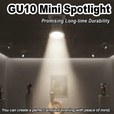 dimmbar GU10 3W mini LED spotlicht glühbirne 6000K strahler glühbirnen kalt weiß - Bild 1 von 4