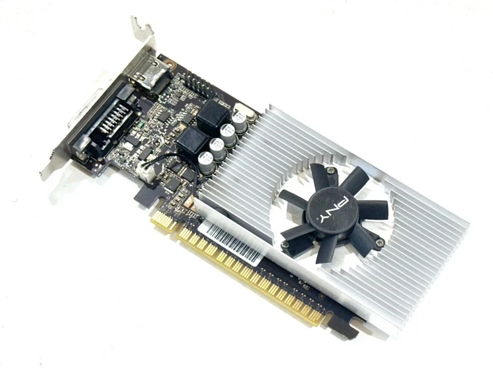 PNY NVIDIA GeForce GT 730 1GB GDDR5 PCIe Graphics Card P/N: VCGGT7301D5LXPB - Image 1 of 4