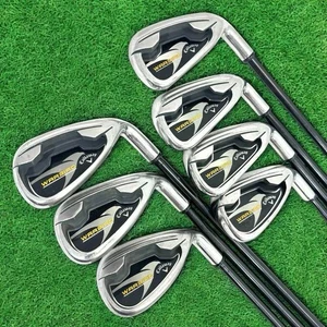 Callaway WARBIRD Irons #5~9,Pw,Sw(7clubs)/Original Carbon/Flex:R/Iron set - Picture 1 of 9