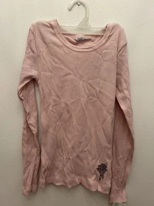 Petit Bateau Cotton Coral Long Sleeve Basic Shirt Size 10A - Picture 1 of 6