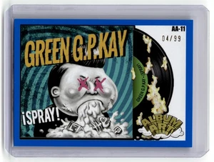 2024 Topps Garbage Pail Kids Green Day #AA-11 Spray Album Art Blue #/99 - Picture 1 of 2