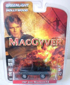Greenlight Hollywood MacGyver 1987 Jeep Wrangler YJ Open Top 1:64 Diecast Collec - Picture 1 of 6