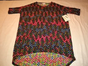 Lularoe Irma Tunic Shirt Women's Size Xtra X Small XXS Abstract Leaves NWT NEW - Picture 1 of 5