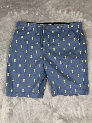 Plugg Flex Shorts Mens Size 38 Stretch Pineapple All Over Print Bermuda Golf - Image 1 of 4