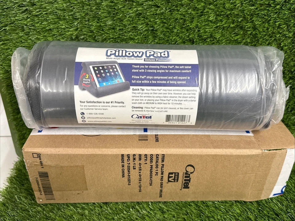 Ontel Premium Pillow Pad Multi Angle Soft Tablet Stand/Tablet Holder