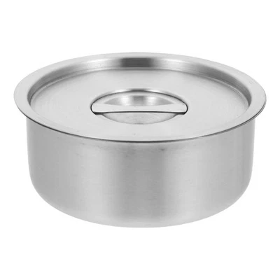 Stainless Steel Steamed Egg Bowl with Lid Versatile Soup Food Container - Image 1 of 4