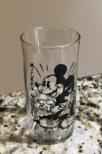 Vintage MICKEY MOUSE Trinkglas Becher Disney - Bild 1 von 3