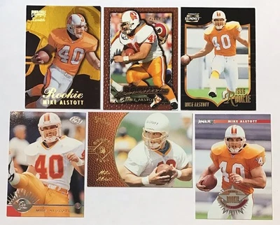 MIKE ALSTOTT 1996 LEAF RC SELECT ROOKIE ZENITH PINNACLE SUMMIT FLEER LOT(6) - Image 1 of 4