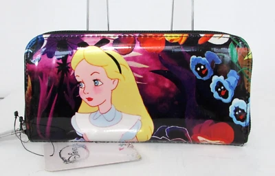 Cartera Disney Loungefly Alicia en el País de las Maravillas Floral Charol Nueva con Etiquetas Foto 1 de 4