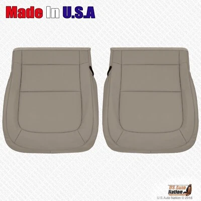 Fits 2019 2020 2021 2022 GMC Canyon - Driver-Passenger Bottom Leather Cover Tan - Image 1 of 4