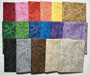 Razzle Dazzle ~ 17 Fat Quarter Cotton Fabric Bundle ~ Quilt Blender Colorful - Picture 1 of 8