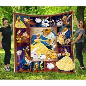 Beauty and the Beast Quilt, Beauty & the Beast Quilt Blanket - Picture 1 of 6